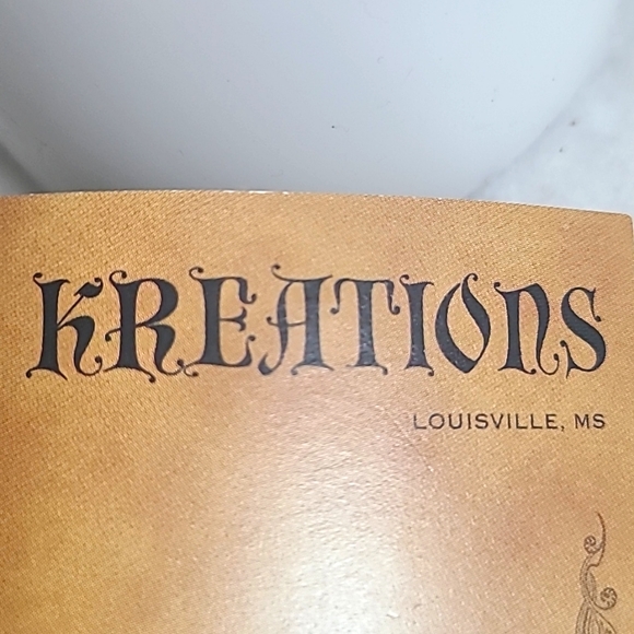 Bronze Inscribed "D" Earrings with Pearl detail - Picture 4 of 6